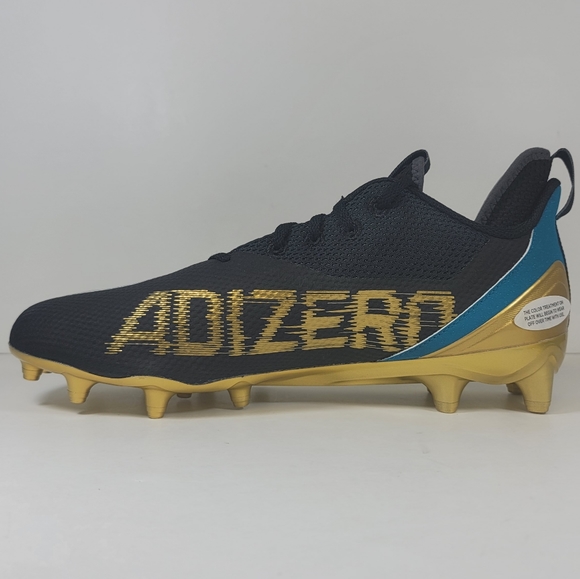 Adidas Adizero Scorch 2 Jacksonville Jaguars Football Cleats GZ0401 Mens 11.5 - Picture 3 of 10